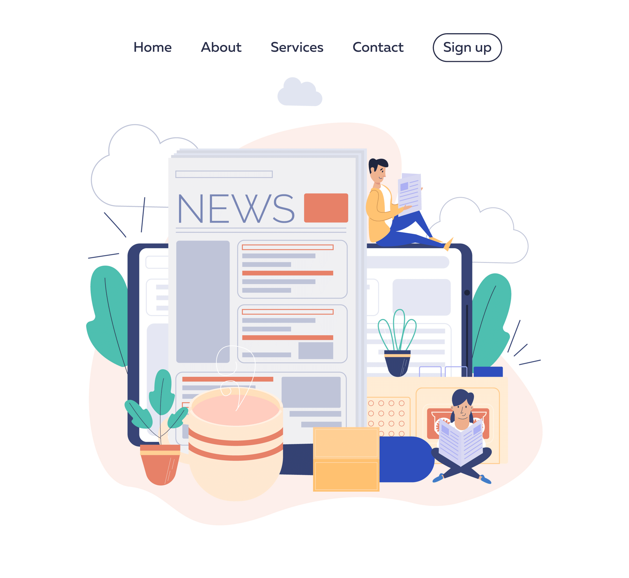 News and blog طراحی سایت