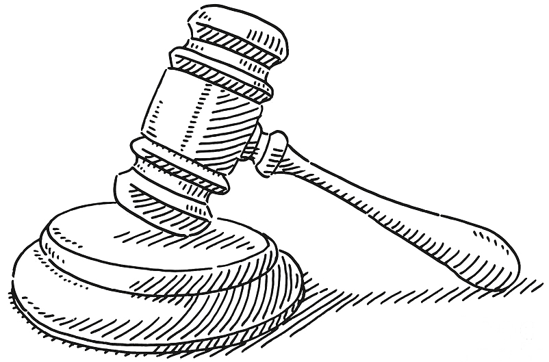 gavel law symbol drawing frank ramspott طراحی سایت وکالت