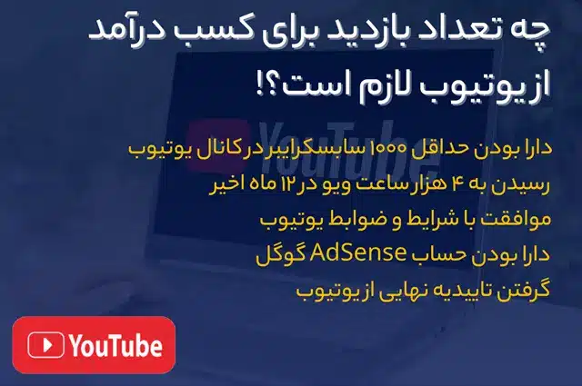 میزان بازدید برای کسب درآمد از یوتیوب