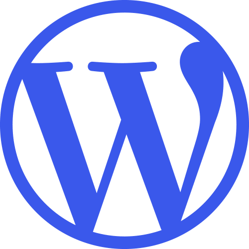 WordPress logotype simplified هزینه طراحی سایت با وردپرس