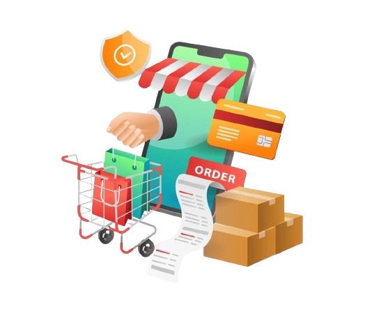 illustration isometric concept safety of online shopping in e commerce stores free vector removebg preview طراحی سایت فروشگاهی