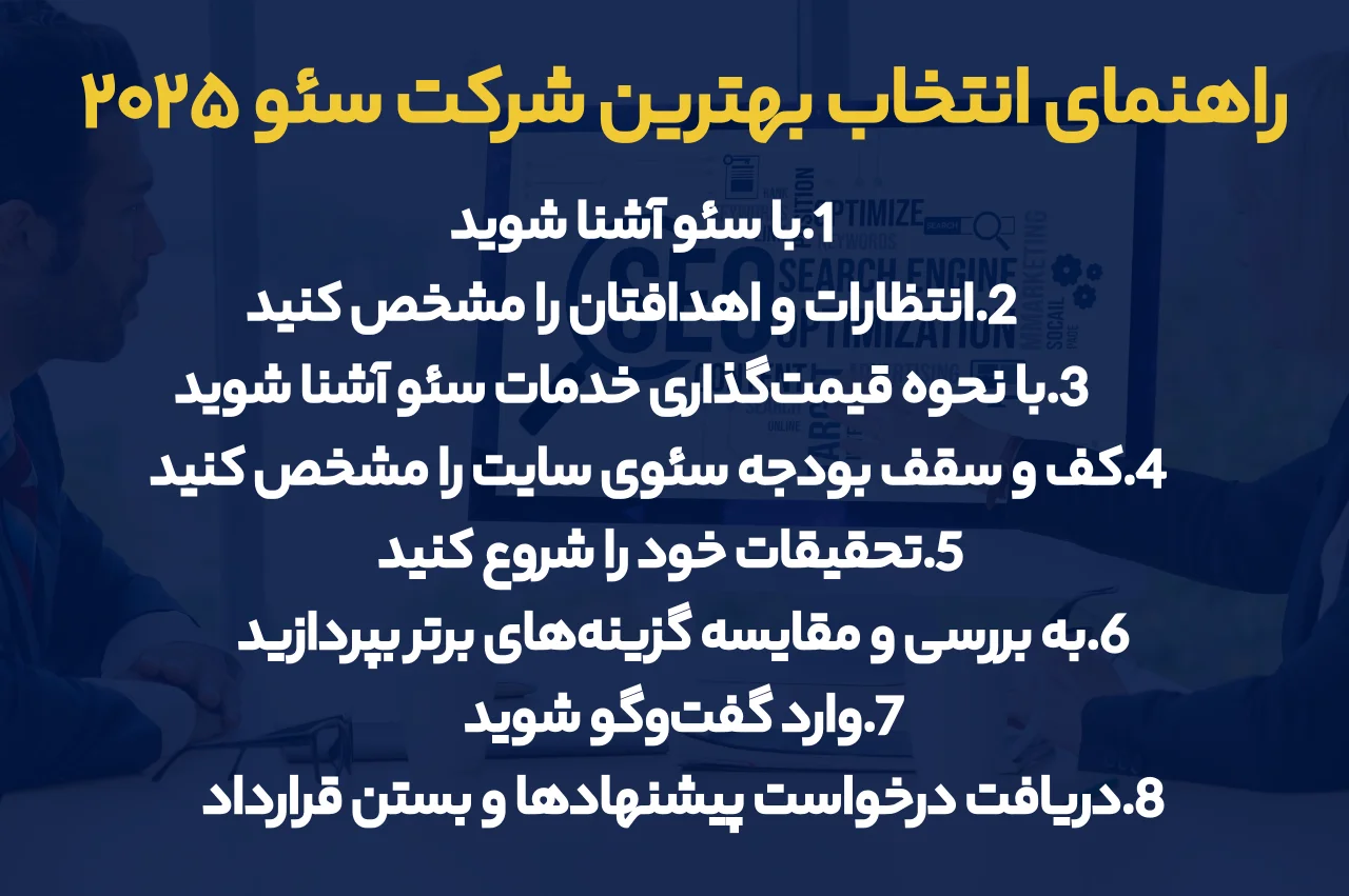 راهنمای انتخاب بهترین شرکت سئو