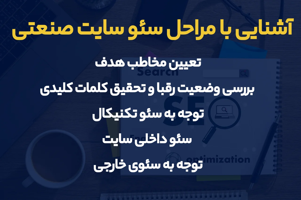 آشنایی با مراحل سئو سایت صنعتی