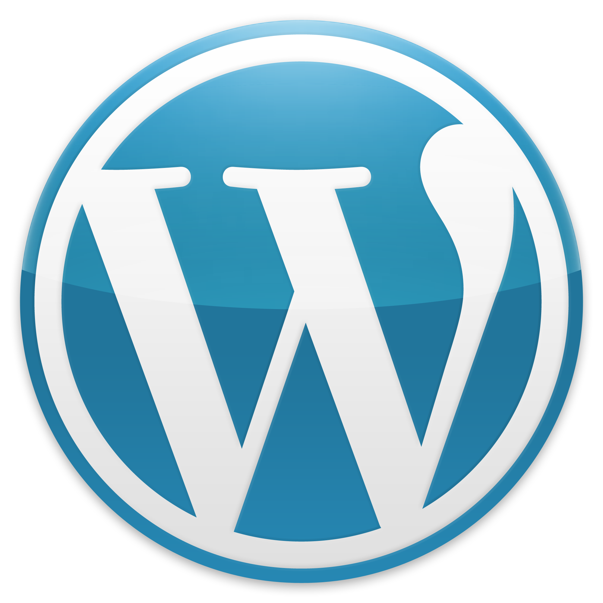 Wordpress Blue logo طراحی سایت مشابه دیجی کالا