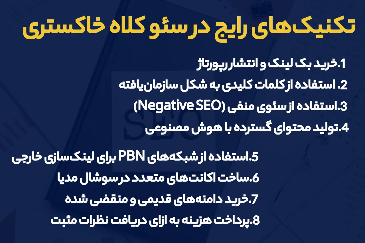 تکنیک‌‌های رایج در سئو کلاه خاکستری