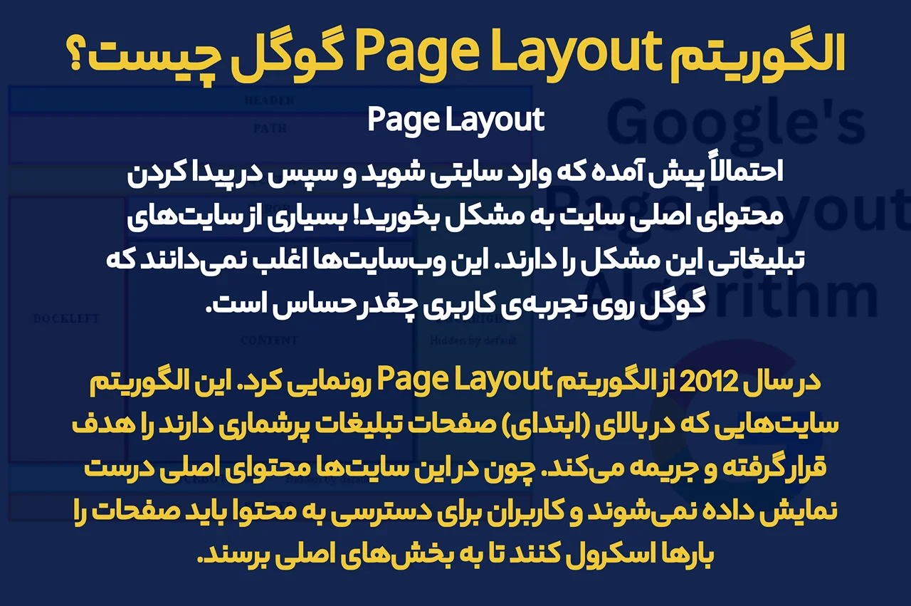 الگوریتم Page Layout گوگل چیست؟