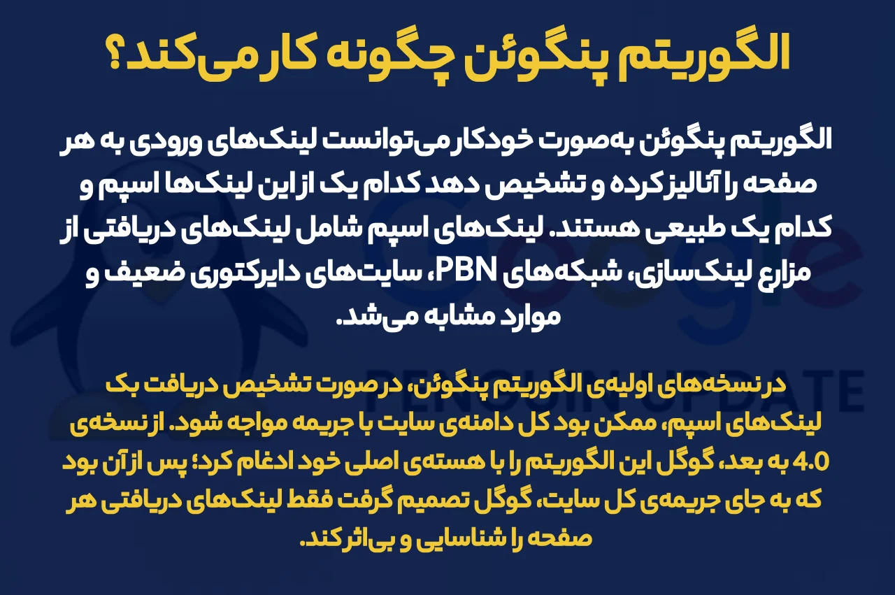 الگوریتم پنگوئن چگونه کار می‌‌کند