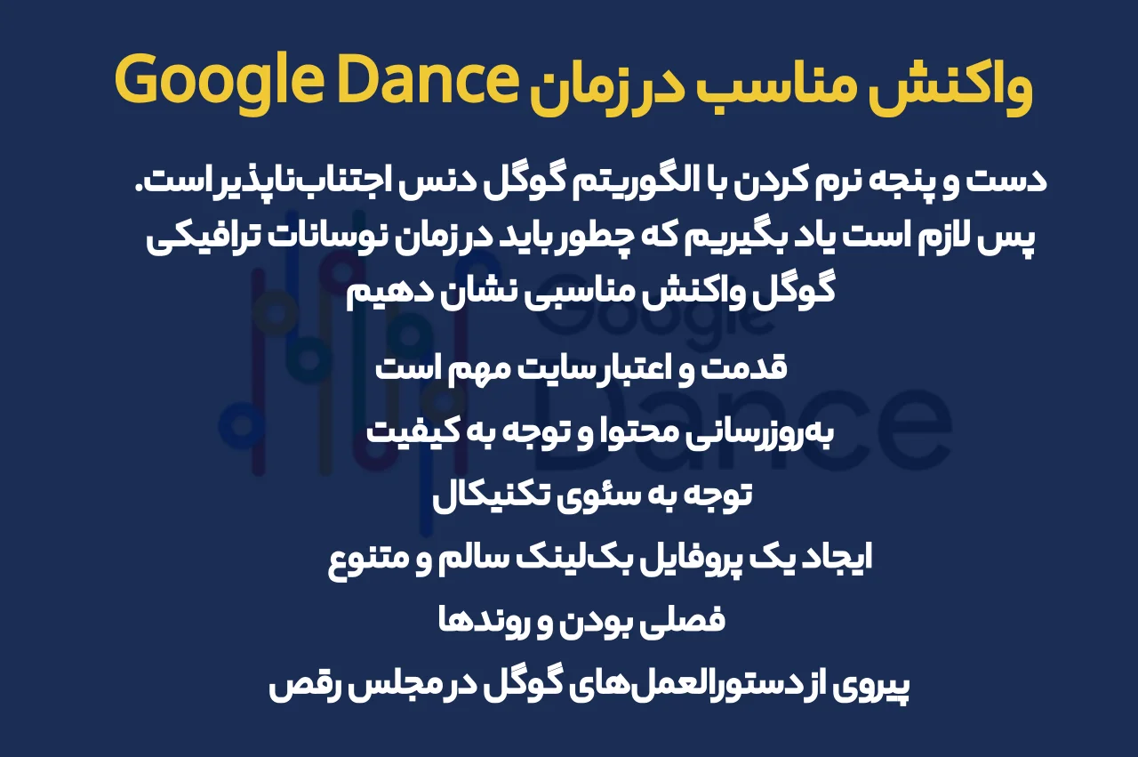 چگونه در زمان Google Dance واکنش مناسبی نشان دهیم