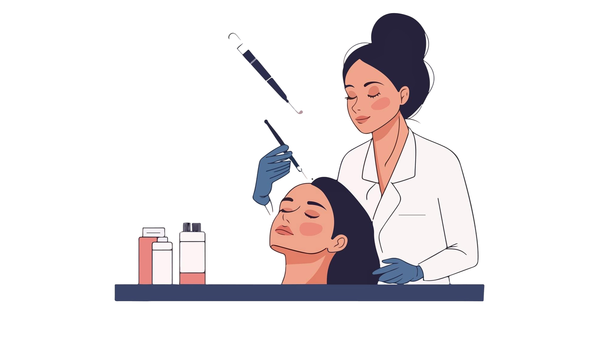 microblading procedure with skilled beautician beauty treatment cosmetology concept سئو سایت کلینیک زیبایی