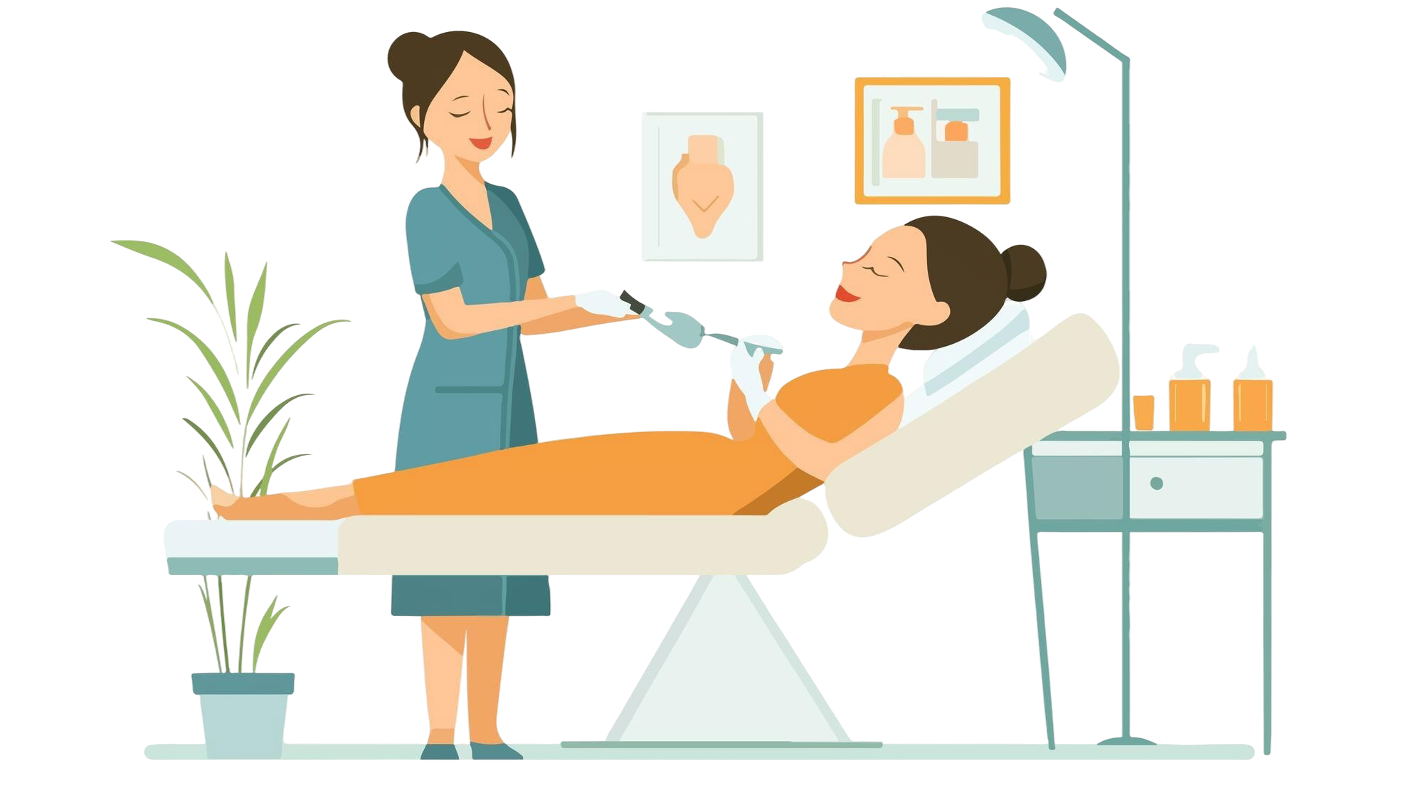 professional hairdo service being provided customer beauty salon سئو سایت کلینیک زیبایی
