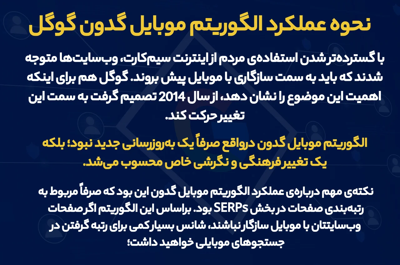 نحوه عملکرد الگوریتم موبایل گدون گوگل