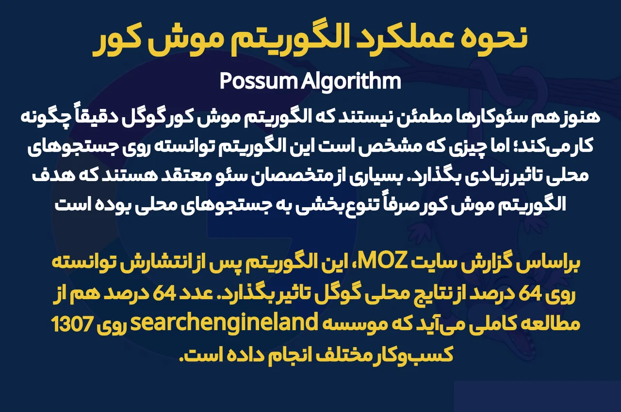 نحوه عملکرد الگوریتم موش کور گوگل چطور است؟